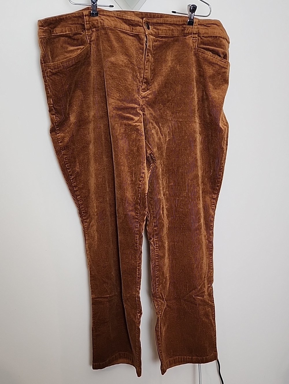 CJ Banks Toffee Corduroy Pants